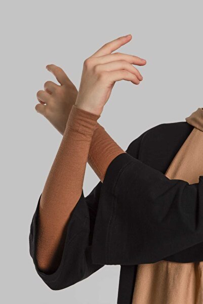 Lemaye Hijab Plain Sleeves - Brown