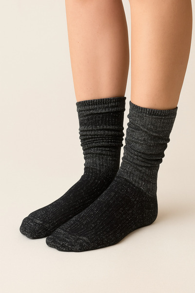 shefox 4 Pairs of Women's Glitter Leggings & Knee Socks