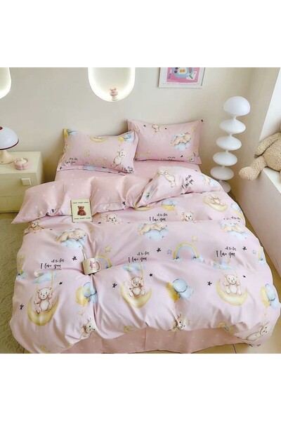 naniland.ro Κλινοσκεπάσματα χωρίς ελαστικό 4 τεμάχια Puffy XF073