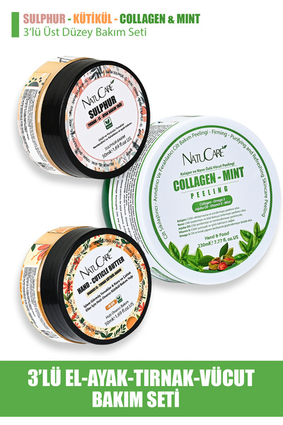 NatuCare MUCİZEVİ 3'LÜ EL-AYAK-TIRNAK VE VÜCUT BAKIM SETİ