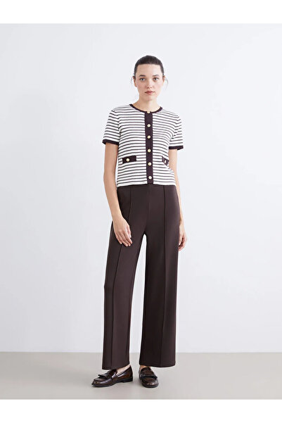 LC Waikiki Дамски спортен долнище с еластична талия и широки крачоли