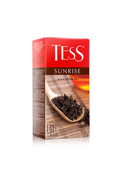 Tess SUNRISE - Ceylon Black( tea bag 1.8g*25) سن رايز شاي أسود سيلاني ممتاز في أكياس شاي