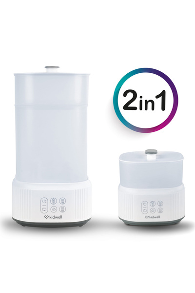 Kidwell Sterilizator cu abur pentru biberoane si accesorii cu uscator integrat PURO 2 in 1