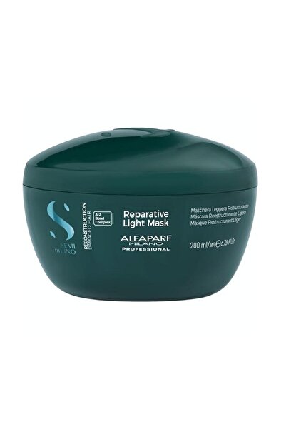 Alfaparf Milano Mască de păr pentru păr deteriorat Semi Di Lino Reconstruction, Mască, 200 ml