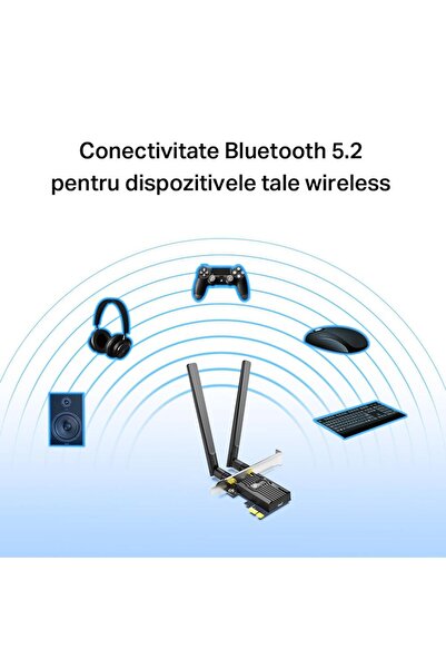 TP-LINK Placa de retea Archer TX55E, AX3000, Dual-Band, Wi-Fi 6, Bluetooth 5.2