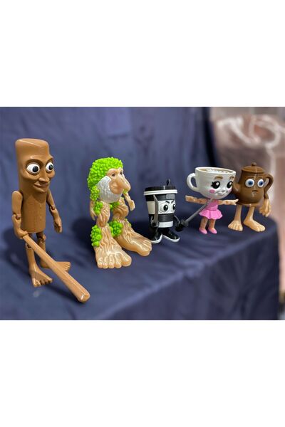 Eta3d Mega Boy Tung Sahur, Ta Sahur, Ballerina Cuppicino, Assassin, Brr Brr Patapim (Set of 5)