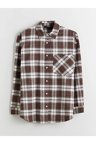 LC Waikiki Καρό oversized Γυναικείο πουκάμισο