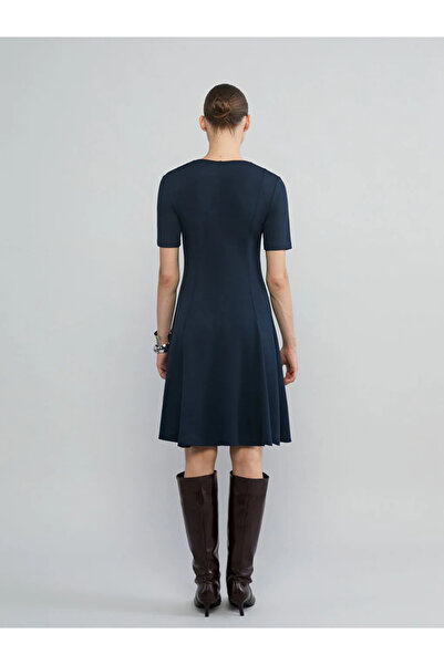 LC Waikiki V-Neck Waist Seated Dress