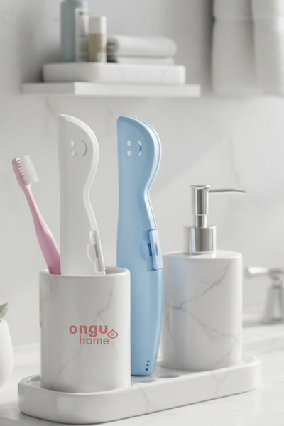 ongu home Diş Fırçası Kutusu Saklama Kabı Hijyenik Seyahat Ve Ev Kullanımı Diş Fırçalık 1 Adet