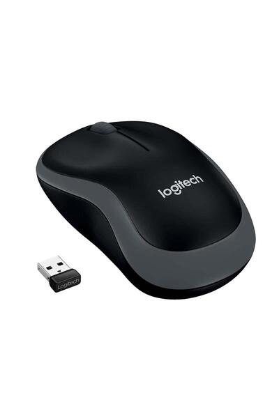 logitech Mouse optic wireless M185, Receptor USB, 1000 DPI, Negru
