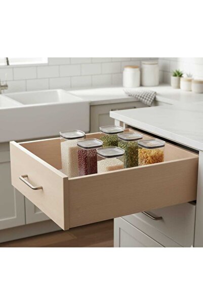 Geseus Long Rectangular Airtight Food Storage Container 6 Pieces 4100 ml