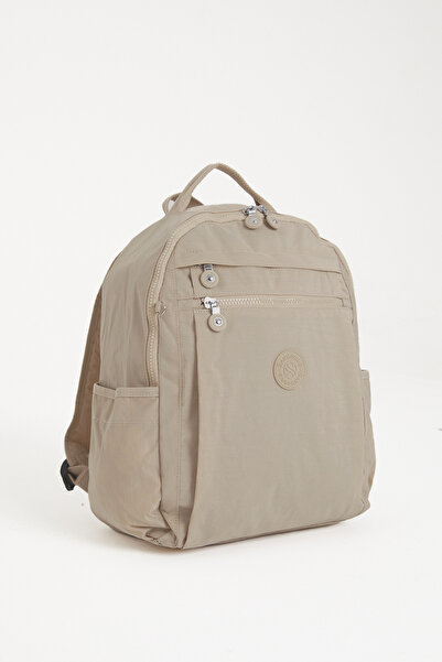 nura Water Resistant Crinkle Fabric Multi-Pocket Laptop and Backpack (Height: 38cm Width: 30cm Base Width: 12cm)