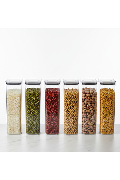 Geseus Long Rectangular Airtight Food Storage Container 6 Pieces 4100 ml