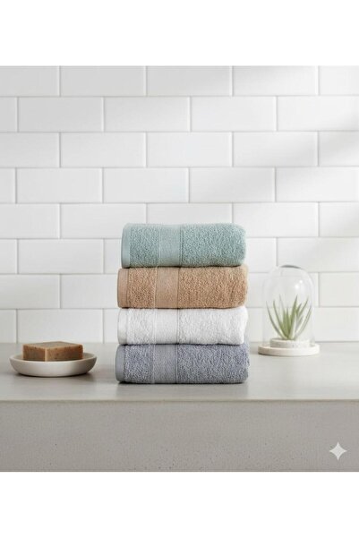 elvira concept Venezia Pamuklu 4'lü El Ve Yüz Havlusu Seti Günlük Çeyizlik Ha...