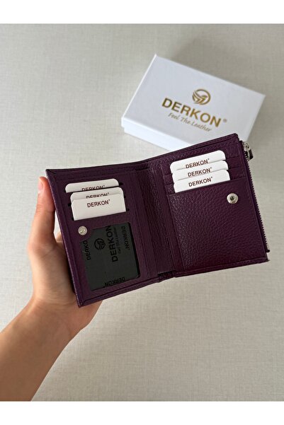 DERKON Yuhan Model Genuine Leather Wallet with Small Plenty of Card Slots That Can Fit in Any Bag