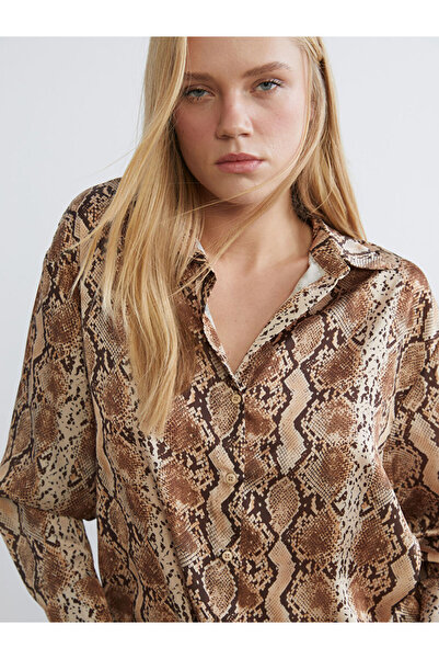 LC Waikiki Cămașă pentru femei cu model LCW VisionEkru