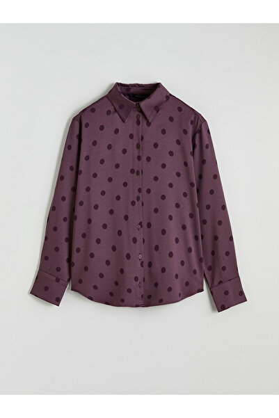 LC Waikiki Polka Dot Oversize Women's Shirt