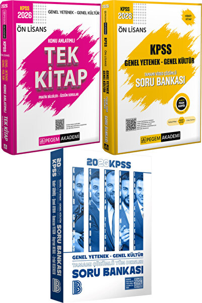 Benim Hocam Yayınları 2026 KPSS Tüm Dersler Tamamı Çözümlü Soru Bankası - 202...