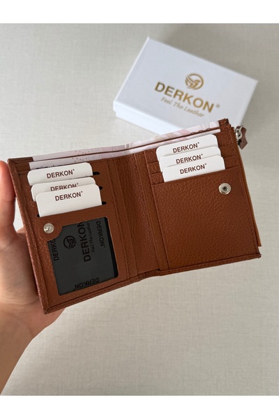 DERKON Yuhan Model Genuine Leather Wallet with Small Plenty of Card Slots That Can Fit in Any Bag