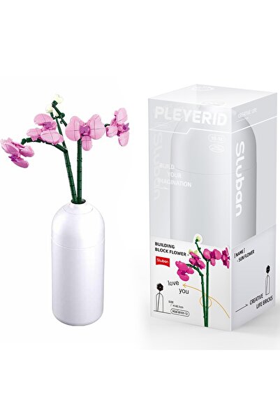 Sluban Set de construcție Flori, 261 piese, Orhidee -