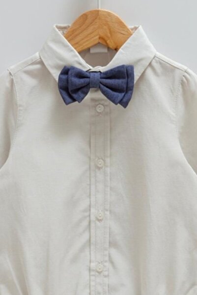 Caramell 100% Cotton Baby Boy Shirt Bodysuit with Bow Tie 3-24 Months Colors-Determined by Bow Tie Color