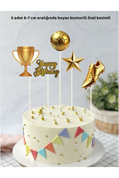 Sinek Kupası Tasarım Football Themed Concept Birthday Cake Topper Birthday De...