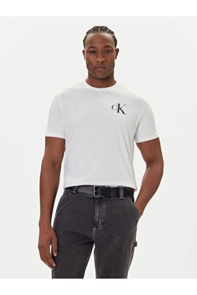 Calvin Klein BEYAZ LOGOLU ERKEK T-SHIRT