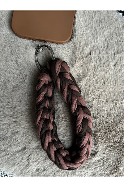 Poshy Atelier Phone Strap Compatible with All Phones Charm Camera Drawstring Wrist Knit