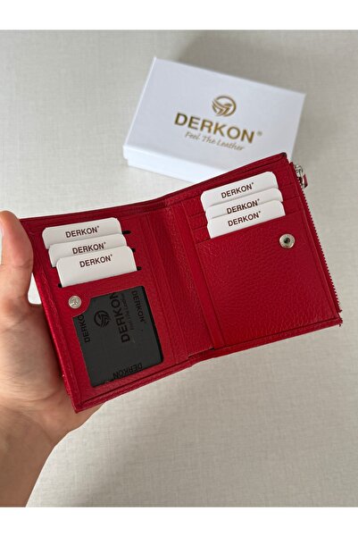 DERKON Yuhan Model Genuine Leather Wallet with Small Plenty of Card Slots That Can Fit in Any Bag