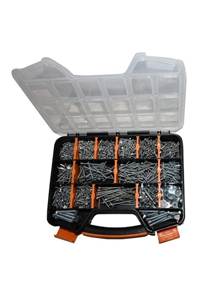 gökcanlar hırdavat 1364 Parça Sunta Vidası, Cıvata, Somun, Vida Pulu, 3 Çeşit Bits Matkap Ucu Seti