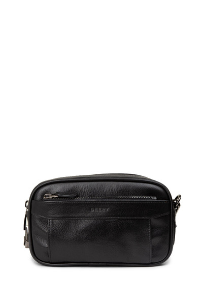 Deery Genuine Leather Black Men's Portfolio Bag