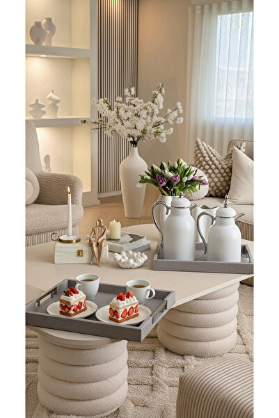 Generic Tea and coffee thermos set + serving trays set