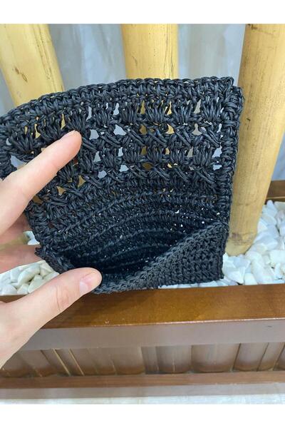 KÜBRA UYAN JEWELRY Wallet Paper Twine Straw Wallet Hand Knitted Wallet Card Holder