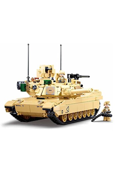Sluban Building Set Models, 781 pieces, M1A2 Abrams Tank -