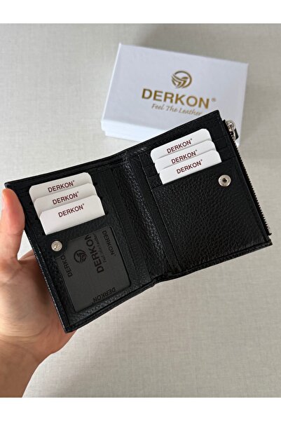 DERKON Yuhan Model Genuine Leather Wallet with Small Plenty of Card Slots That Can Fit in Any Bag