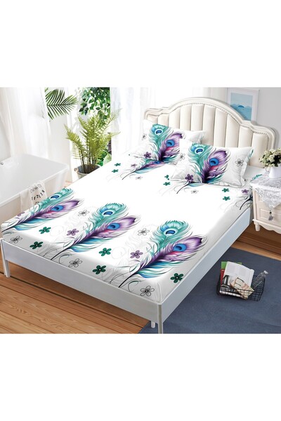 naniland.ro Husa de pat cu elastic 3 piese Lyra HP136