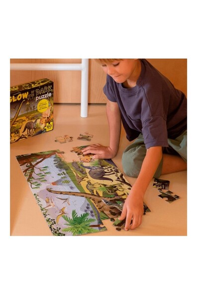 Aplı Светещ в тъмното пъзел, Детски, 60 части, Динозаври