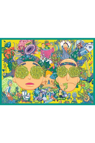 Trefl Puzzle 4X250 The Twisted World of Rick and Morty