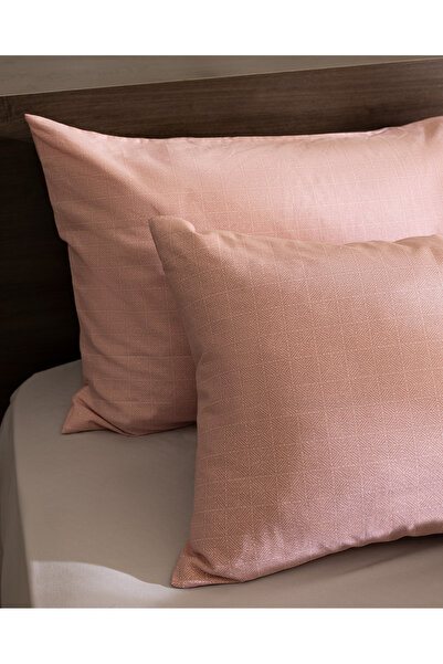 Madame Coco Odette 2-Piece 100% Cotton Ranforce Pillowcase - Powder