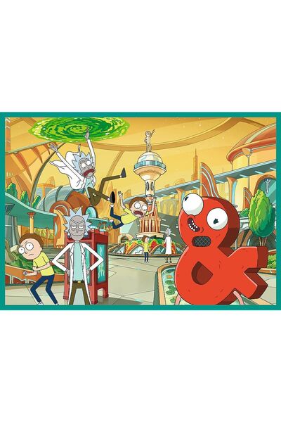 Trefl Puzzle 4X250 The Twisted World of Rick and Morty