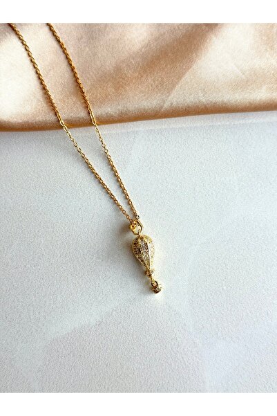 Nour Co Zirkon Taşlı Uçan Balon Çelik Kolye