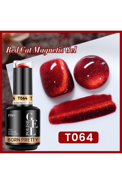 Born Pretty Cat Eye Kedi Gözü Uv Led Kalıcı Oje 15 ml T064