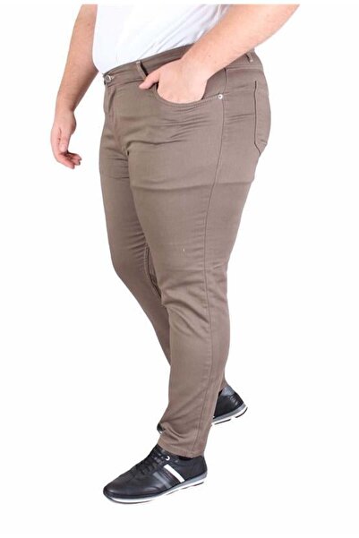 Starbattal Large Size Classic 5 Pocket Trousers Venice 11916 S.Brown