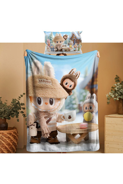 ACONCEPT Labubu Themed Thin Blanket & Pillowcase