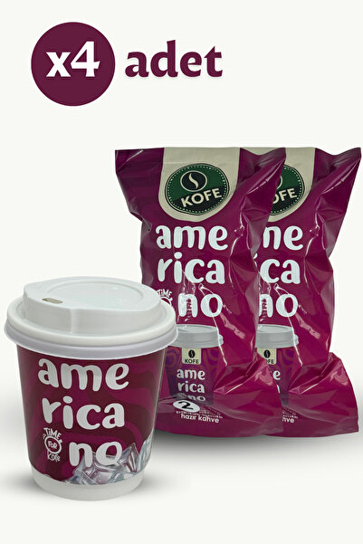 KOFE Americano Hazır Bardak Kahve 4'Lü