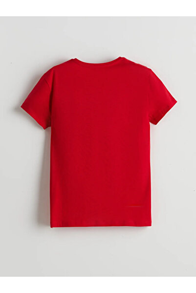 LC Waikiki Crew Neck Plain Combed Cotton Girls' T-Shirt