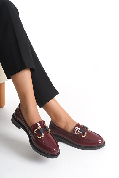 SH SİLVER MODA Women's Loafer Moccasin Casual Buckle Daily Soft Shoes