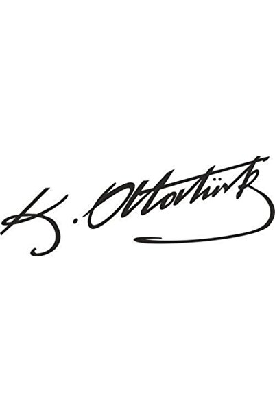 levvas ملصق سيارة كمال أتاتورك المميز لمحرك الكمبيوتر المحمول ملصق أسود 20 سم