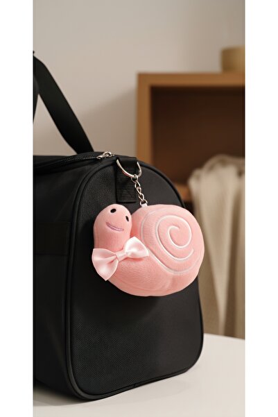 Şirin Peluş Salyangoz Anahtarlık – Sevimli Çanta Süsü 11 cm (Turkuaz / Mor / ...