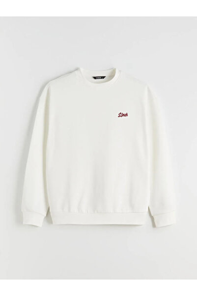 LC Waikiki Ανδρικό φούτερ με κέντημα με λαιμόκοψη